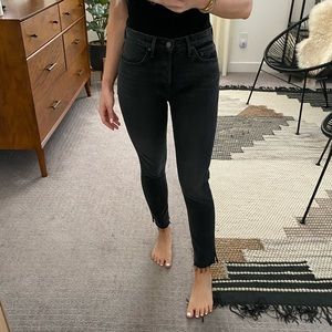 GRLFRND Karolina Black denim Jeans, sz 25